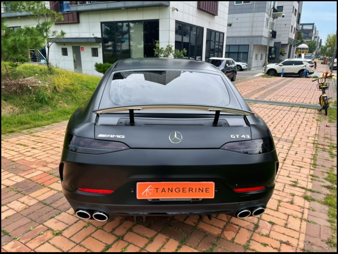 인천시 서구 / 전체랩핑 / 사틴블랙 컬러 / 벤츠 / AMG GT 43 4도