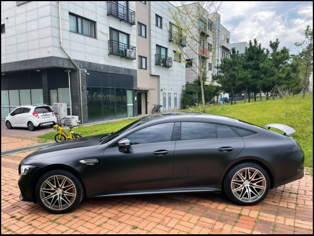 인천시 서구 / 전체랩핑 / 사틴블랙 컬러 / 벤츠 / AMG GT 43 4도