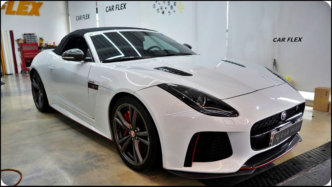 서울 강서구 / 전체랩핑 / 사틴펄화이트 컬러 / 재규어 / F-TYPE
