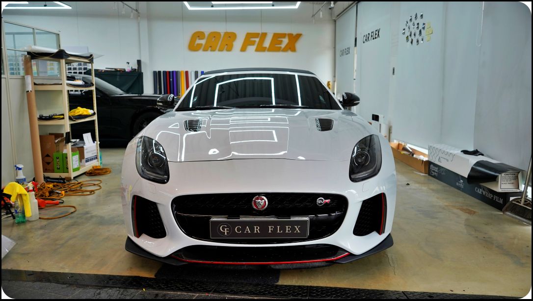서울 강서구 / 전체랩핑 / 사틴펄화이트 컬러 / 재규어 / F-TYPE