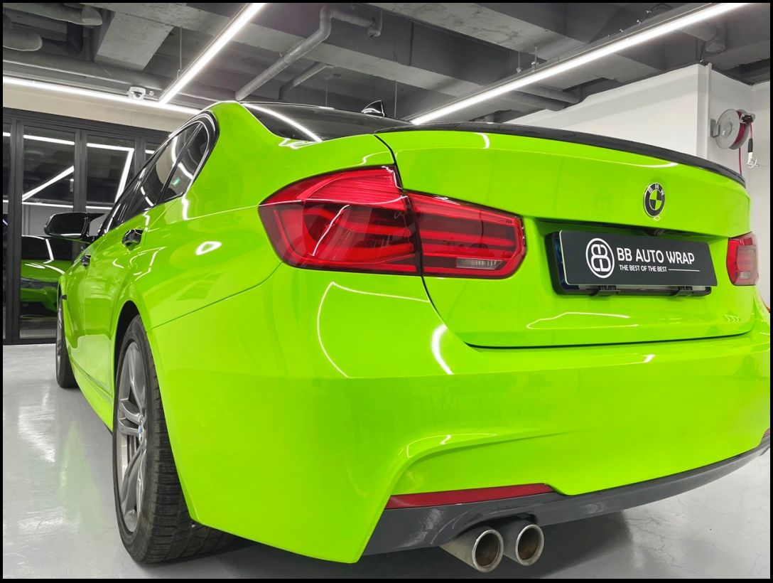 화성 향남읍 / 전체랩핑 / 3M 2080 / 글로스 라이트 그린 컬러 / BMW / 3시리즈 / 320d