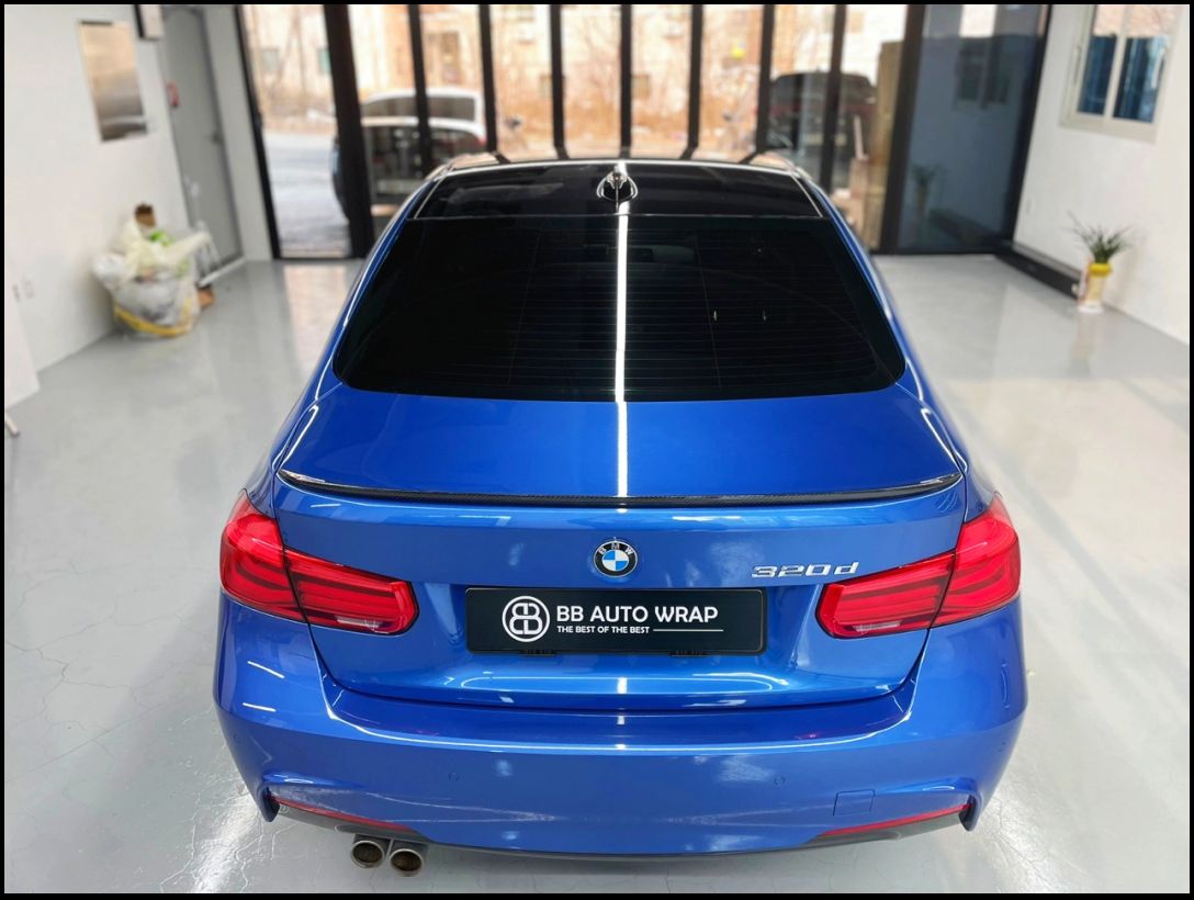 화성 향남읍 / 전체랩핑 / 3M 2080 / 글로스 라이트 그린 컬러 / BMW / 3시리즈 / 320d
