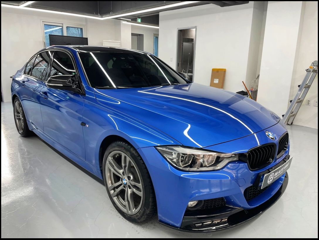 화성 향남읍 / 전체랩핑 / 3M 2080 / 글로스 라이트 그린 컬러 / BMW / 3시리즈 / 320d