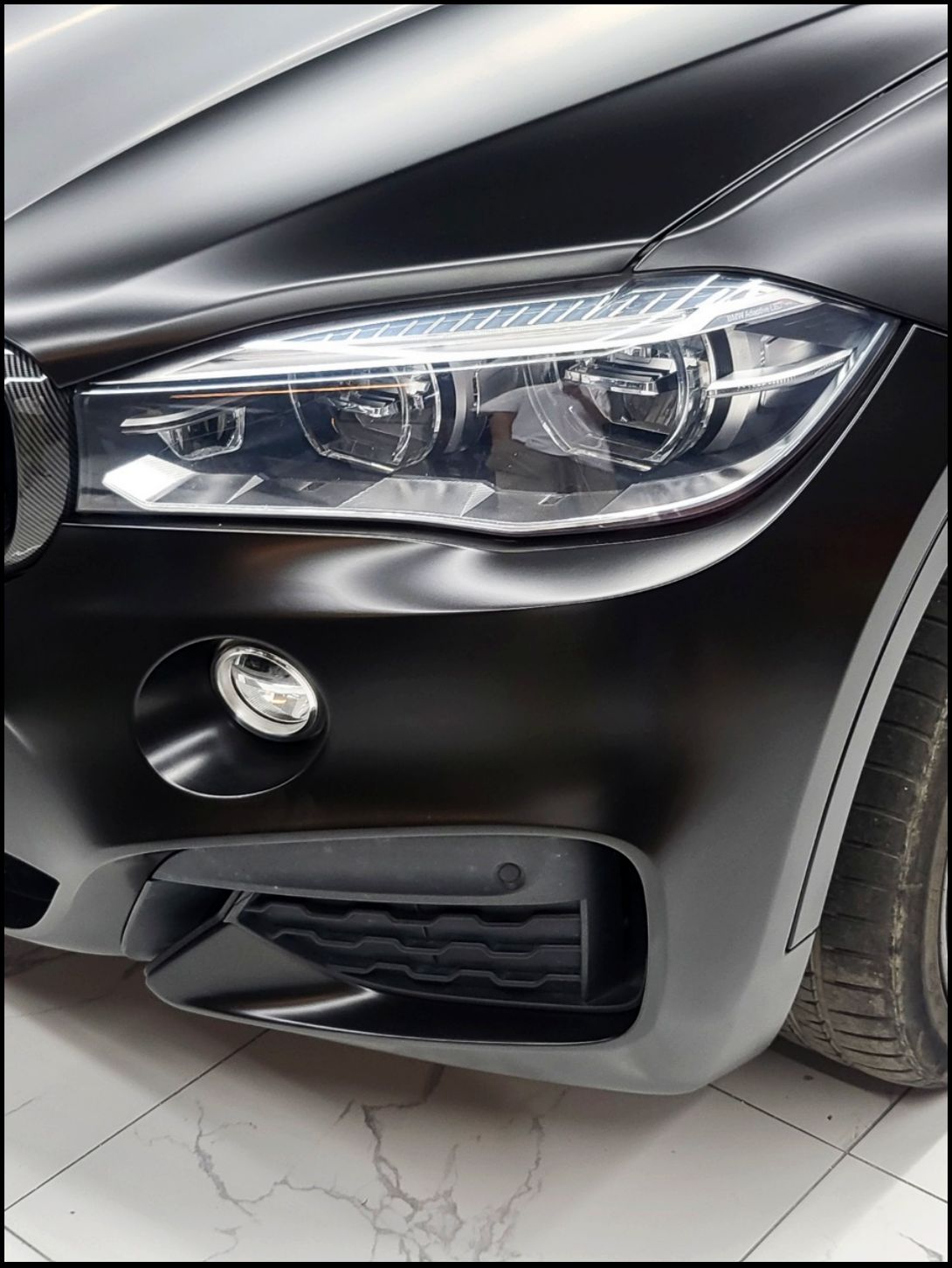수원 권선구 / 전체랩핑 / 사틴블랙 컬러 / BMW / X6
