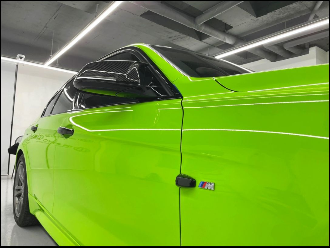 화성 향남읍 / 전체랩핑 / 3M 2080 / 글로스 라이트 그린 컬러 / BMW / 3시리즈 / 320d