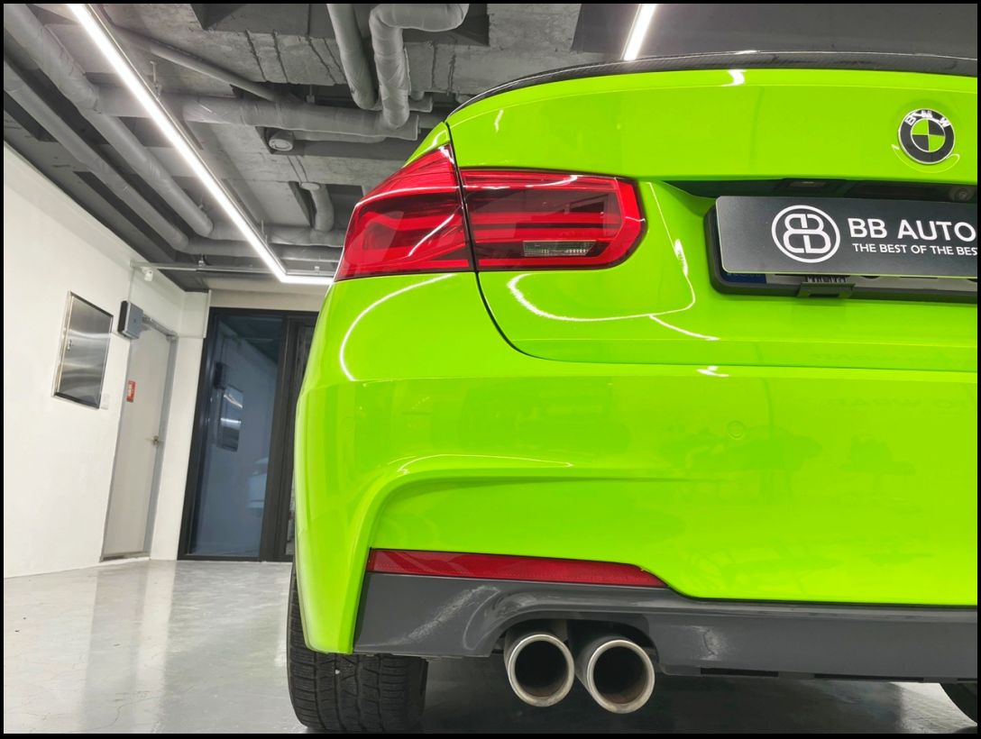 화성 향남읍 / 전체랩핑 / 3M 2080 / 글로스 라이트 그린 컬러 / BMW / 3시리즈 / 320d