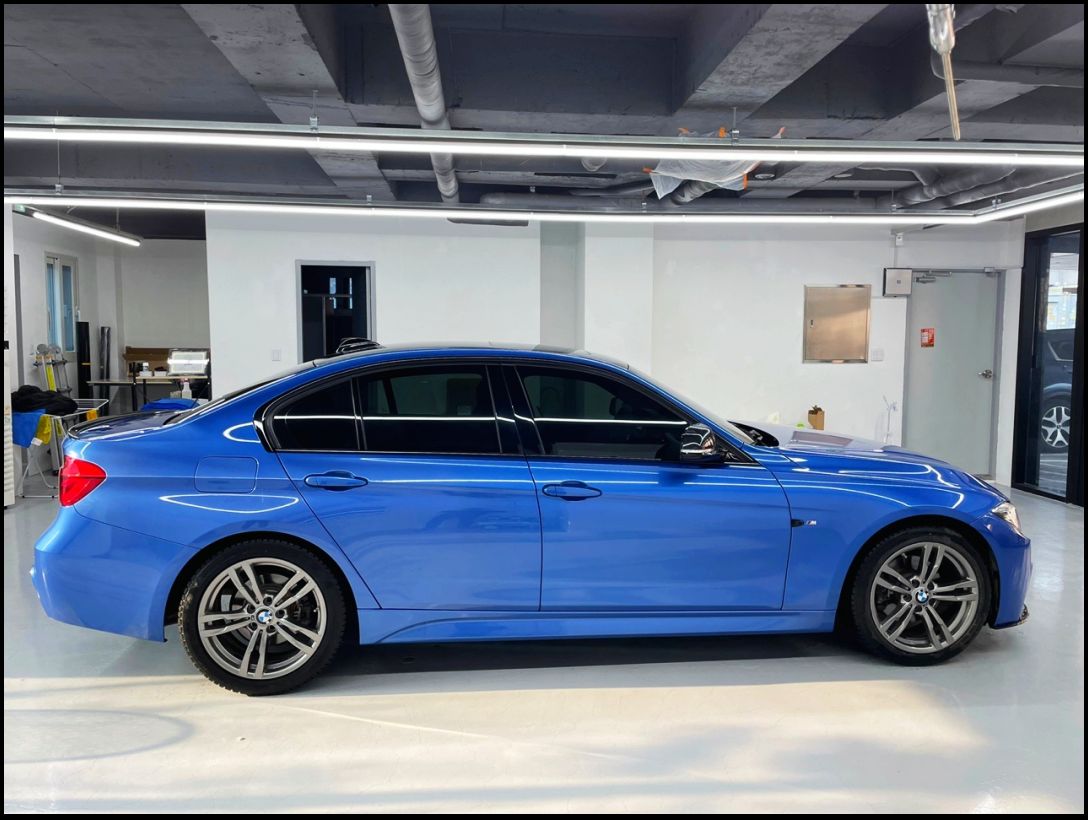 화성 향남읍 / 전체랩핑 / 3M 2080 / 글로스 라이트 그린 컬러 / BMW / 3시리즈 / 320d