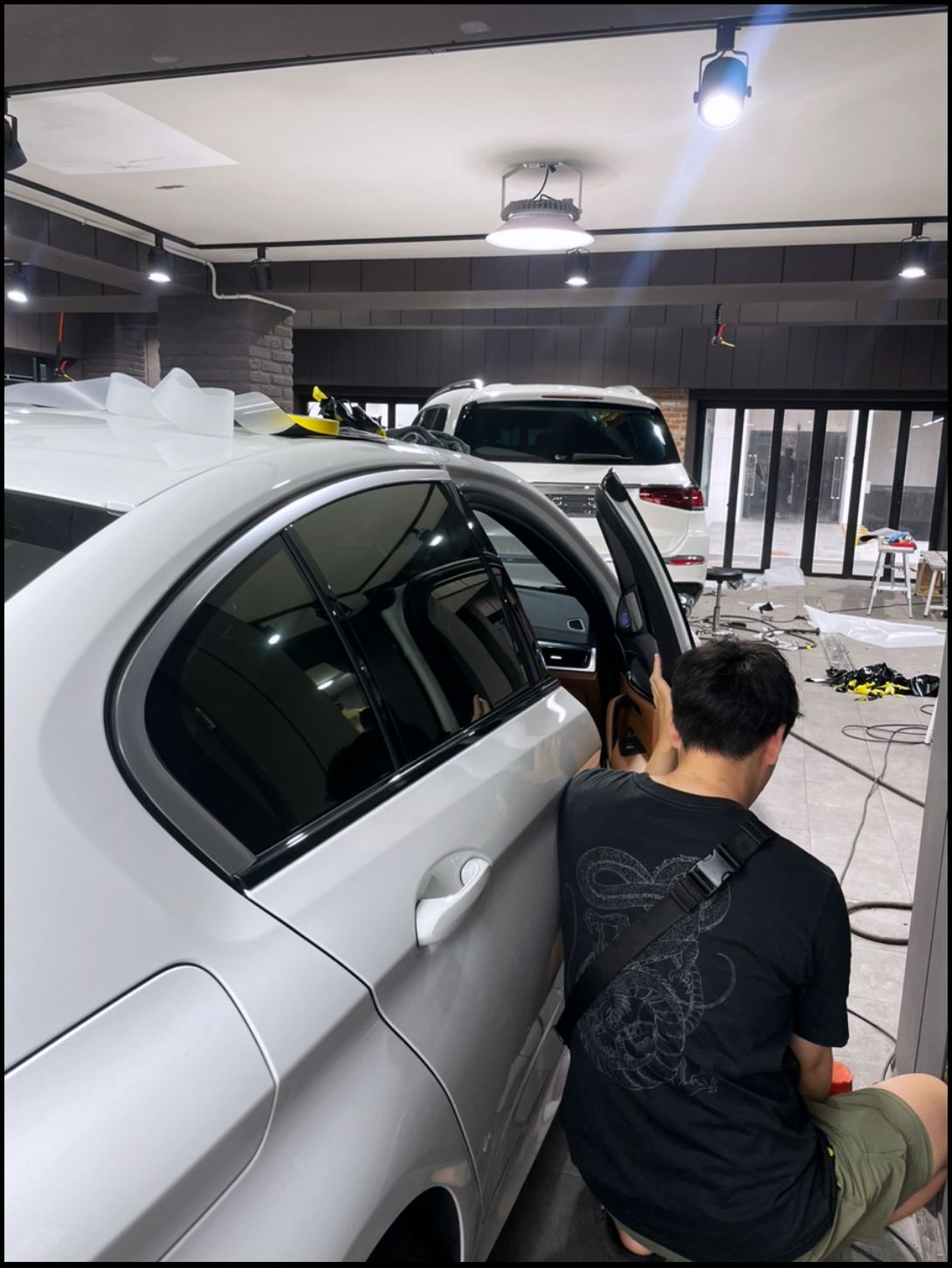 성남 판교 분당구 / 블랙PPF루프스킨, 크롬죽이기 랩핑 / BMW / 5시리즈 (G30)