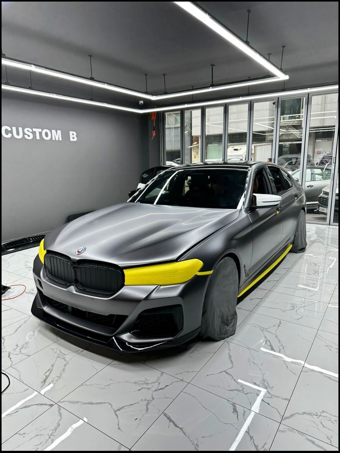 수원 권선구 / 사틴다크그레이 랩핑 / BMW / 5시리즈