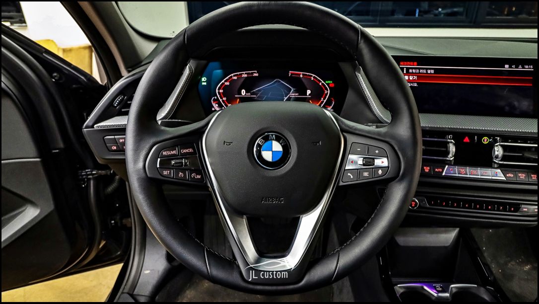 하남 초이로 / 핸들커스텀/염색 / 핸들 열선 / 워크인 스위치 / BMW / 1시리즈