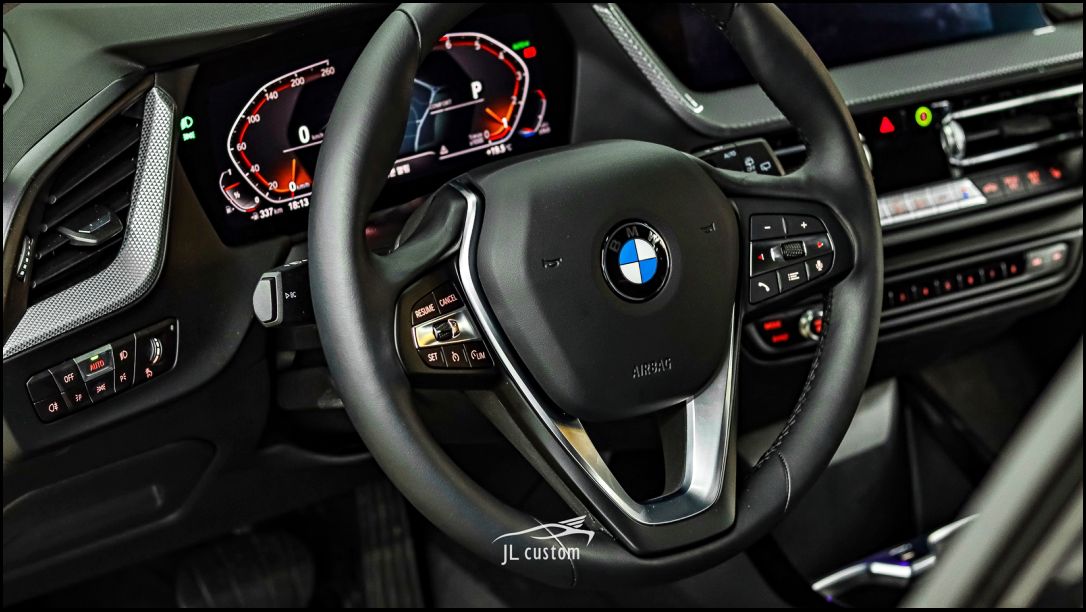하남 초이로 / 핸들커스텀/염색 / 핸들 열선 / 워크인 스위치 / BMW / 1시리즈