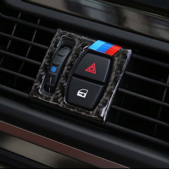 BMW 5시리즈 F10 M스타일 센터페시아 에어컨 조절 프레임-리얼카본