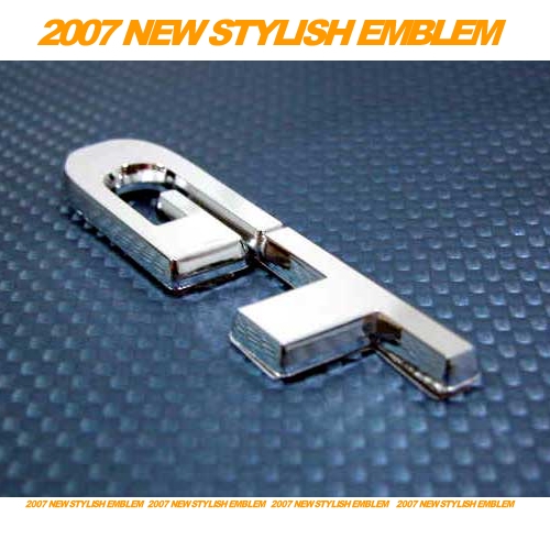 [자동차엠블럼] GT (크롬) 소 (7.5cmX1.7cm)