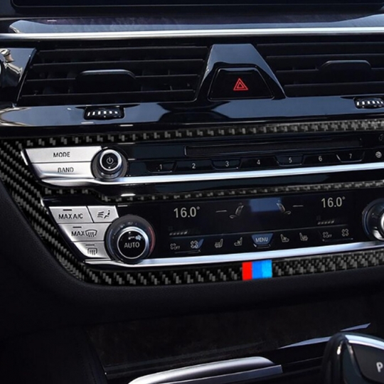 BMW 5시리즈 G30 M스타일 센터페시아 커버 몰딩-리얼카본