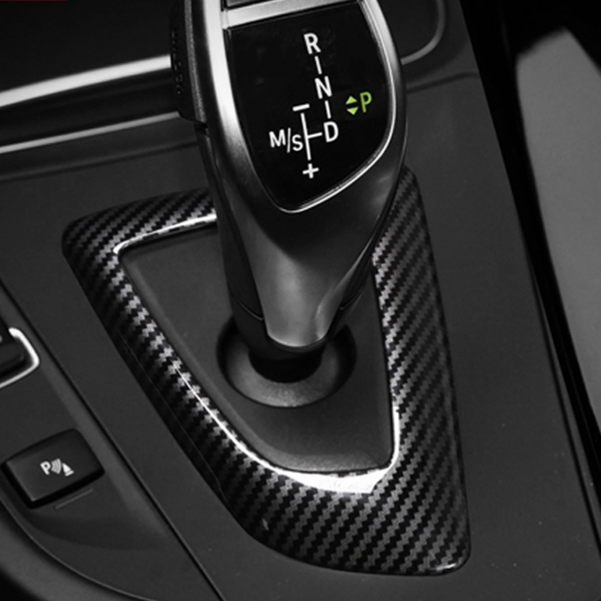 BMW 3시리즈 F30 기어 패널 테두리 커버-카본수전사