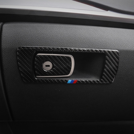 BMW 3시리즈 F30 M스타일 글로브 박스 다시방 손잡이 커버 몰딩-리얼카본