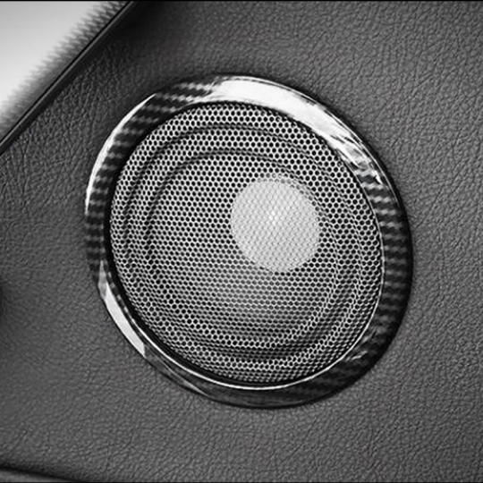 BMW 3시리즈 F30 도어 스피커 테두리 커버 몰딩-카본 수전사 1SET(4pcs)