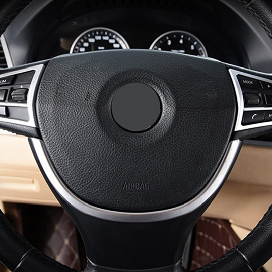 BMW 5시리즈 F10 스티어링 휠 핸들 하단 커버 몰딩-실버