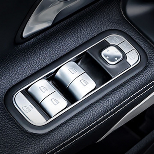 벤츠 공용 윈도우 조절 버튼 커버 A C E GLA GL GLS M GLE GLK CLA클래스 1SET