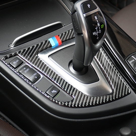 BMW 4시리즈 F32 F33 F36 M스타일 기어 패널 커버 몰딩-리얼카본