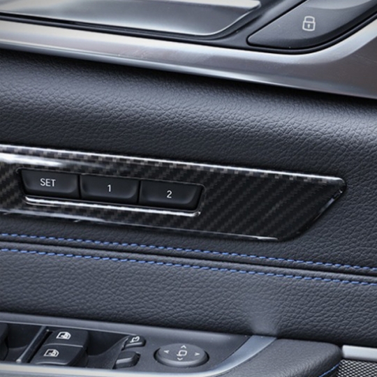 BMW 6GT G32 시트 메모리 버튼 커버 몰딩-카본 수전사
