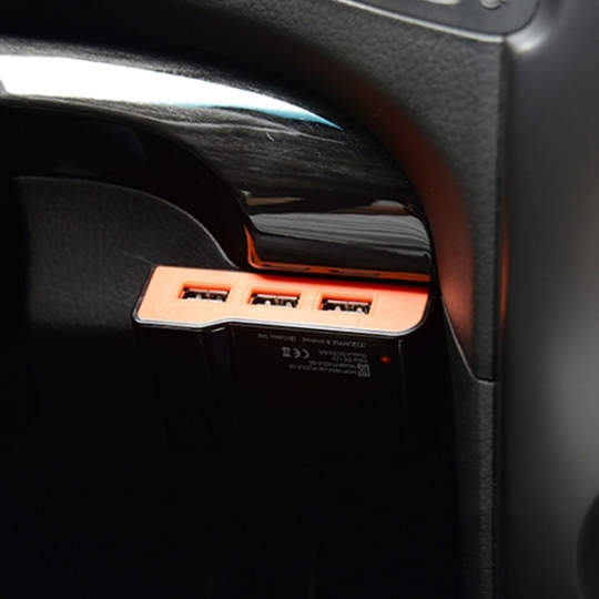 퍼즐 차량용 시거잭 6A 멀티 3구 USB 충전기