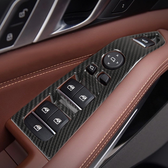 BMW X7 G07 윈도우 조절부 커버-카본수전사