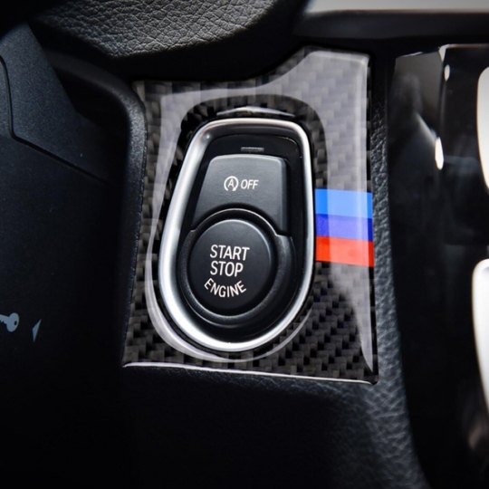 BMW 4시리즈 F32 F33 F36 M스타일 스타트 버튼 테두리 커버 몰딩-리얼카본