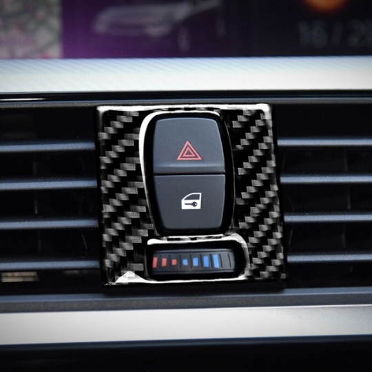 BMW 3GT F34 센터페시아 에어컨 조절 프레임-리얼카본