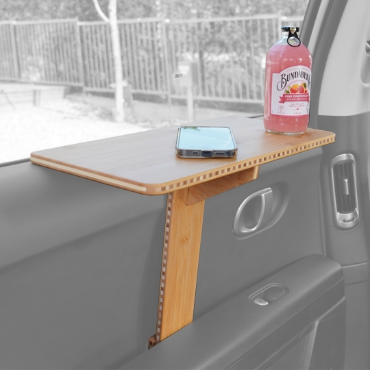 [슈어글렌스] 이그나이트플레인 캐스퍼 차량용 테이블 트레이 차량 식탁 자동차 책상 우드테이블 실내 차박테이블 XT801