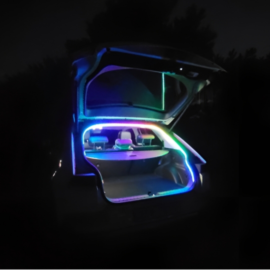 오토크루 레인보우 RGB 트렁크 시거잭 식빵등 무드등 AC-L05