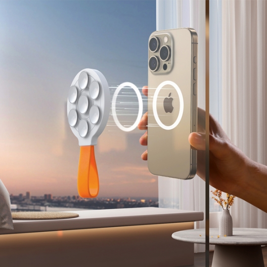 에어그립 조이룸 흡착 실리콘 핸드폰 맥세이프 거치대 석션 뽁뽁이 거울 유리 자석 마그넷