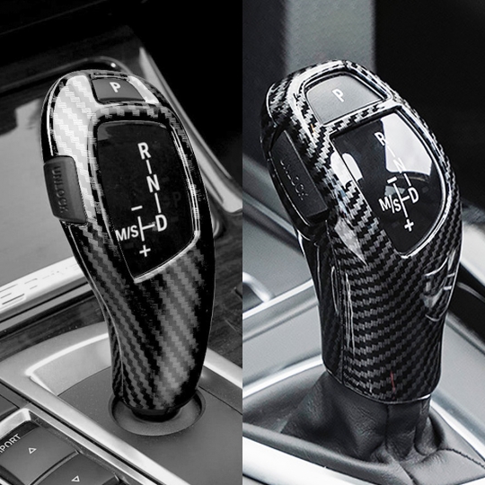 BMW 5시리즈 F10 기어봉 기어노브 전면 커버-카본수전사