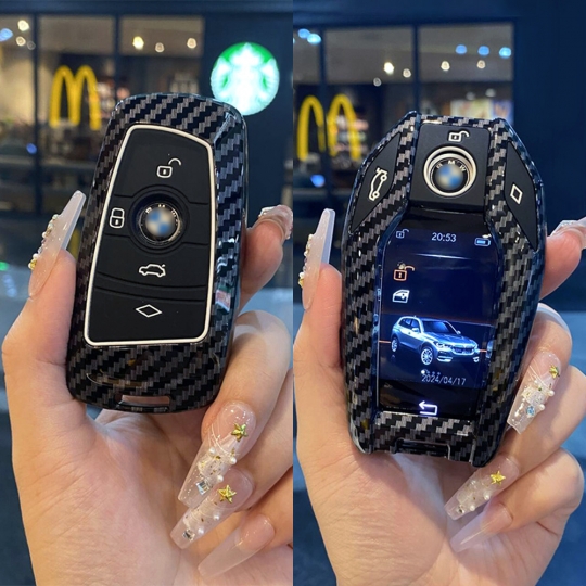 트루파츠 BMW 공용 스마트 키케이스 키커버 키홀더-카본수전사
