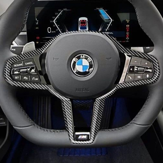 BMW 3 4시리즈 G20 G26 25년식 이후 핸들 클락션 버튼 테두리 커버-카본수전사