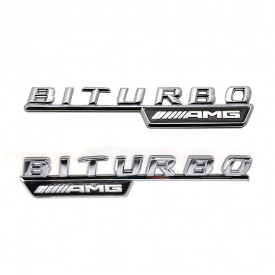 트루파츠 벤츠 공용 BITURBO AMG 휀다 엠블럼 1SET(2pcs)