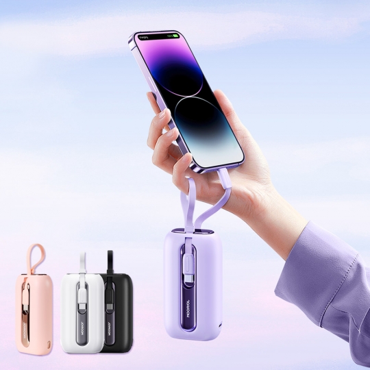 에어그립 조이룸 마카롱 보조배터리 10000mAh 22.5w 고속충전 C타입 8핀 일체형