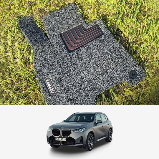 카마루 BMW X3(G45) (24년11월~현재) 전용 내츄럴 코일매트 1+2열 자동차매트 카매트