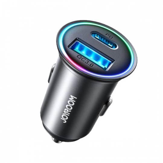 에어그립 조이룸 풀메탈 미니 차량용 초고속 2포트 시거잭 충전기 60W USB C타입