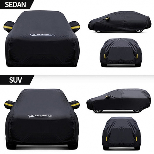 [미쉐린] 블랙 카커버 자동차커버 차량 바디 덮개 승용 SUV 전차종